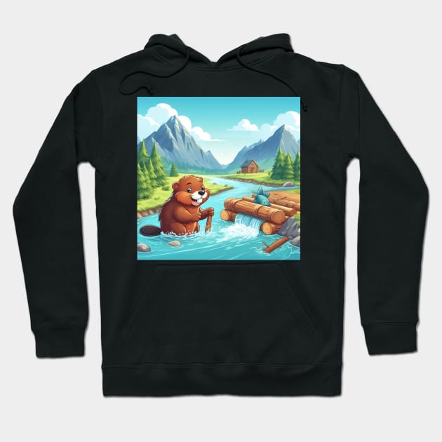 Luv Beaver . Hoodie by Canadaman99